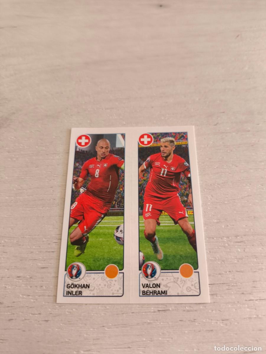 Cartes &agrave; collectionner de Football: 99 G&ouml;khan Inler / Valon Behrami SUIZA PANINI EUROCOPA EURO FRANCIA 2016 NO LIGA ESTE