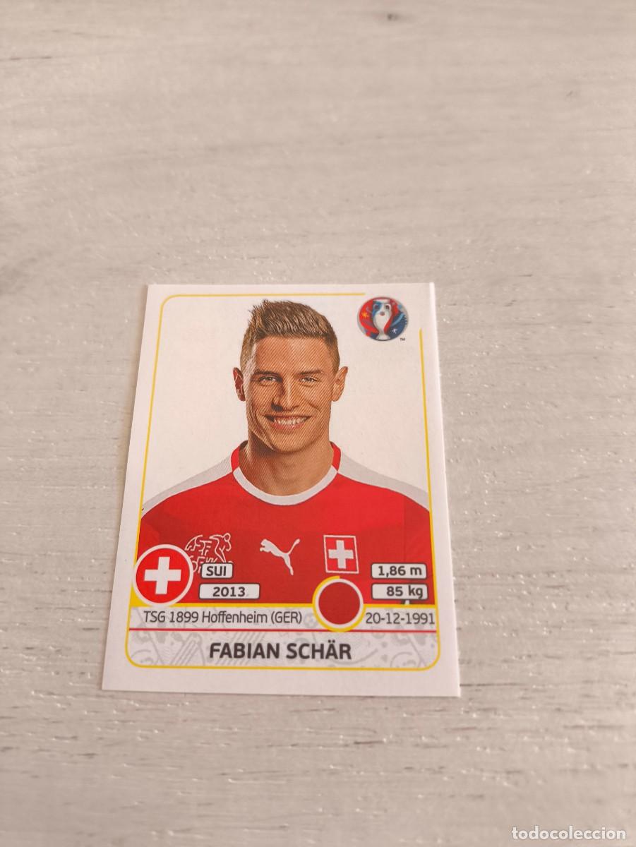 Fu&szlig;ball-Sticker: 105 Fabian Sch&auml;r SUIZA PANINI EUROCOPA EURO FRANCIA 2016 NO LIGA ESTE