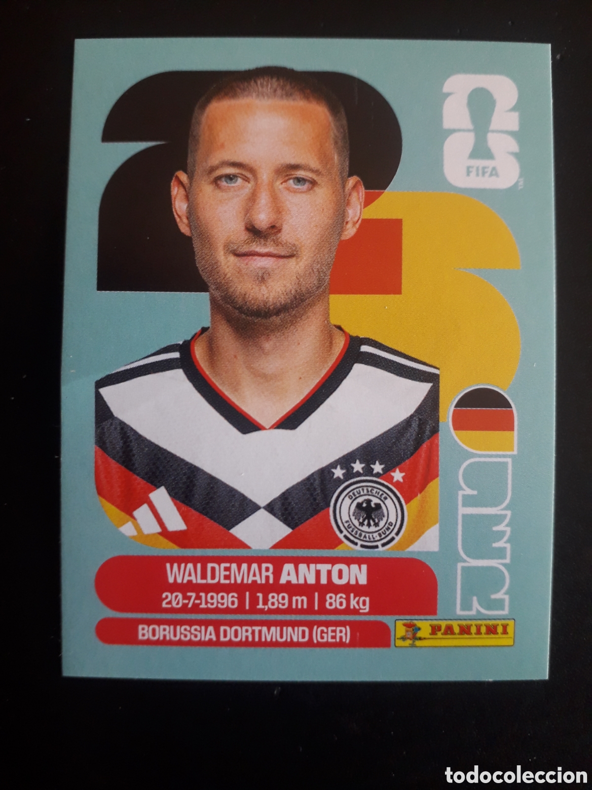 Cromos de F&uacute;tbol: ANTON ALEMANIA GER 7 MUNDIAL F&Uacute;TBOL 2026 FIFA WORLD CUP PANINI SIN PEGAR PEDIDO M&Iacute;NIMO 3&euro;