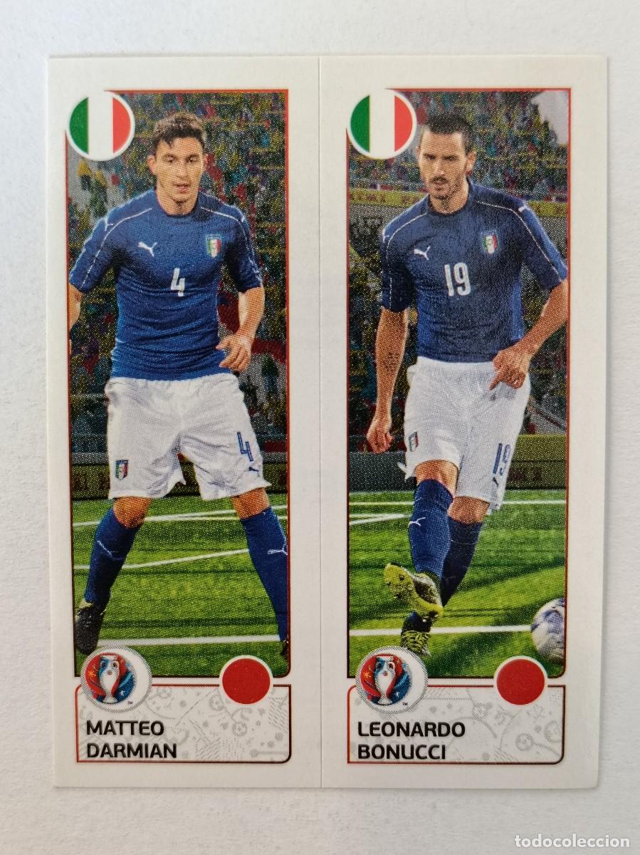 Cromos de F&uacute;tbol: #492 DARMIAN-BONUCCI (ITALIA) EURO FRANCIA 2016 PANINI