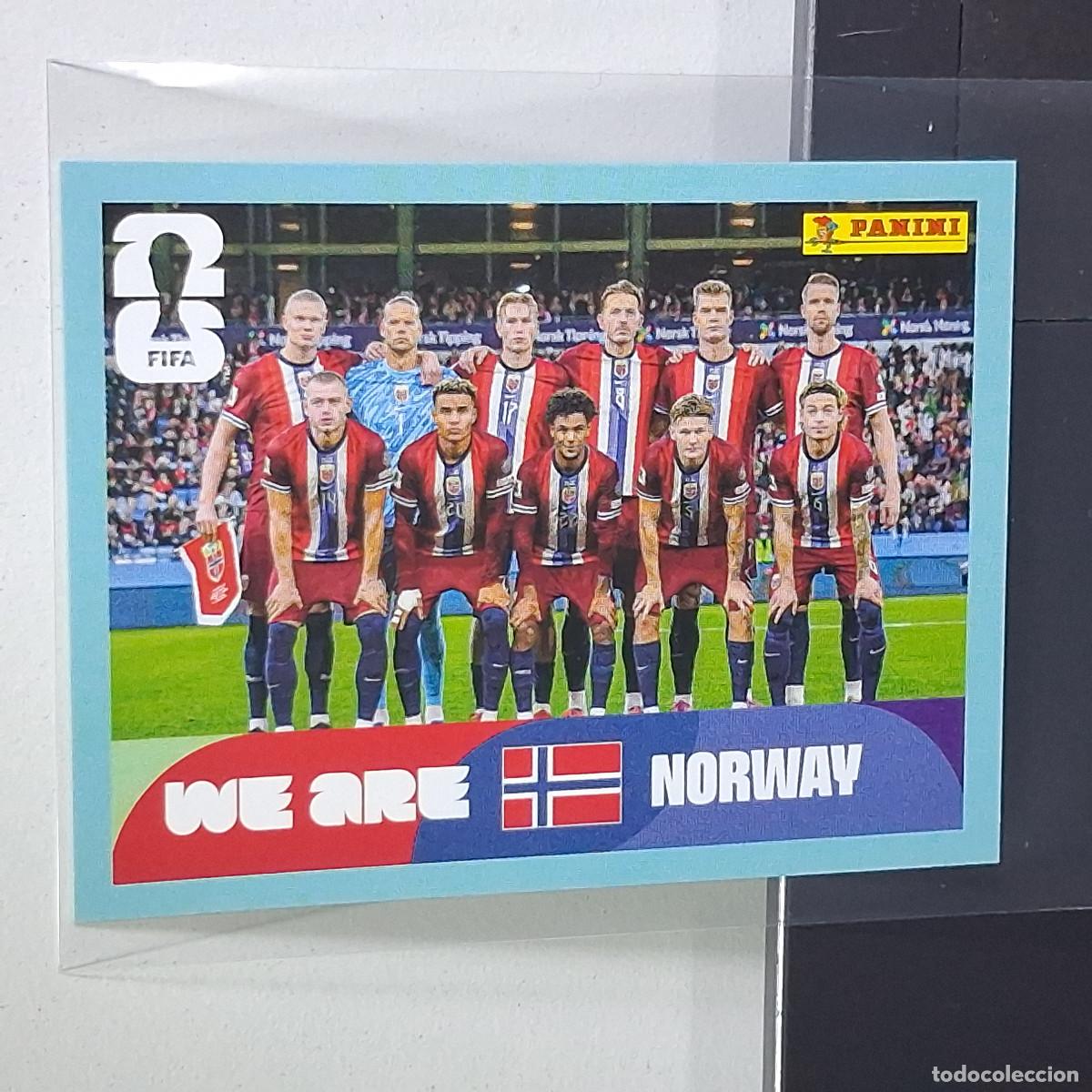Cromos de F&uacute;tbol: A40 NOR 13 NOR13 PLANTILLA EQUIPO TEAM NORUEGA NORWAY NOR MUNDIAL FIFA WORLD CUP 2026 STICKER PANINI