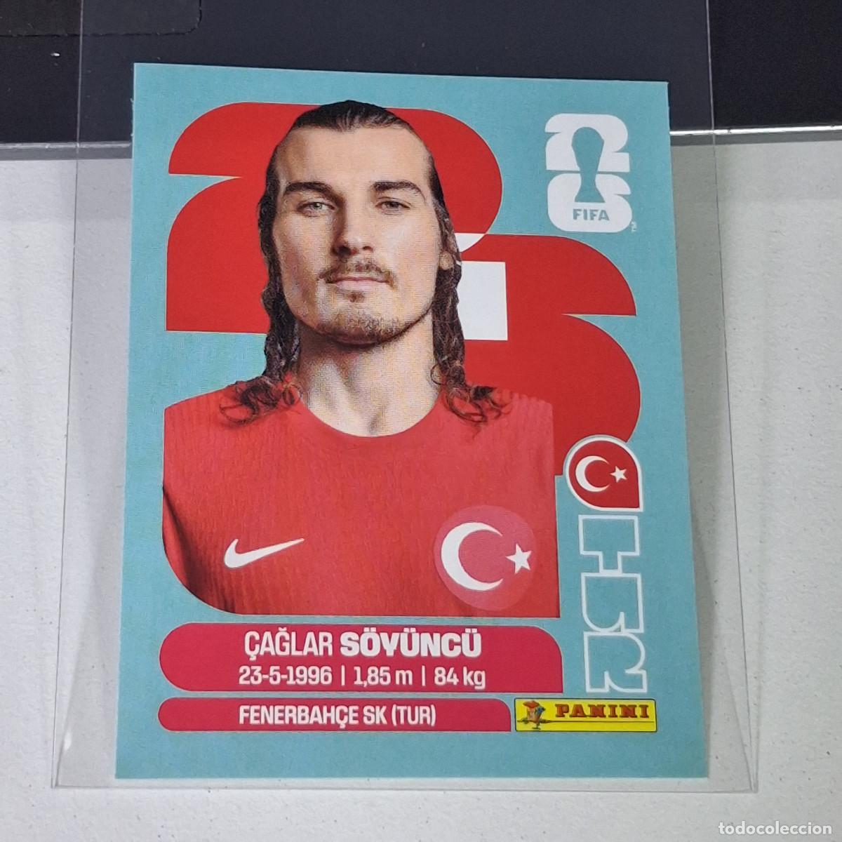 Cromos de F&uacute;tbol: A40 TUR6 &Ccedil;AĞLAR S&Ouml;Y&Uuml;NC&Uuml; 6 TURQU&Iacute;A TURQUEY TUR MUNDIAL FIFA WORLD CUP 2026 STICKER PANINI
