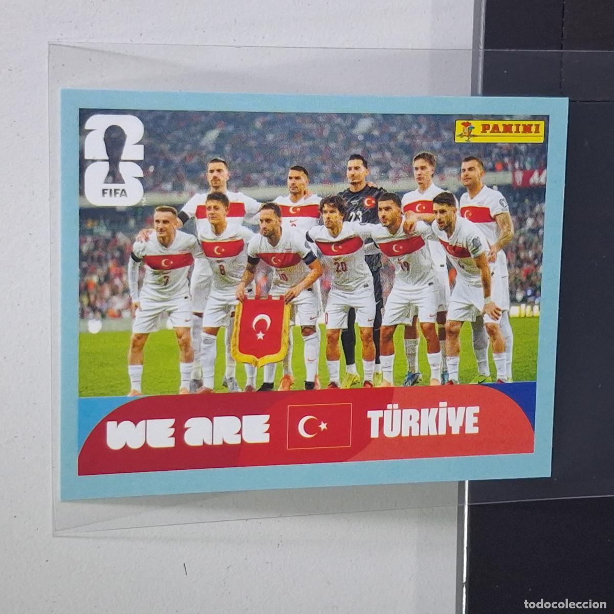 Cromos de F&uacute;tbol: A40 TUR13 TEAM PHOTO EQUIPO 13 TURQU&Iacute;A TURQUEY TUR MUNDIAL FIFA WORLD CUP 2026 STICKER PANINI
