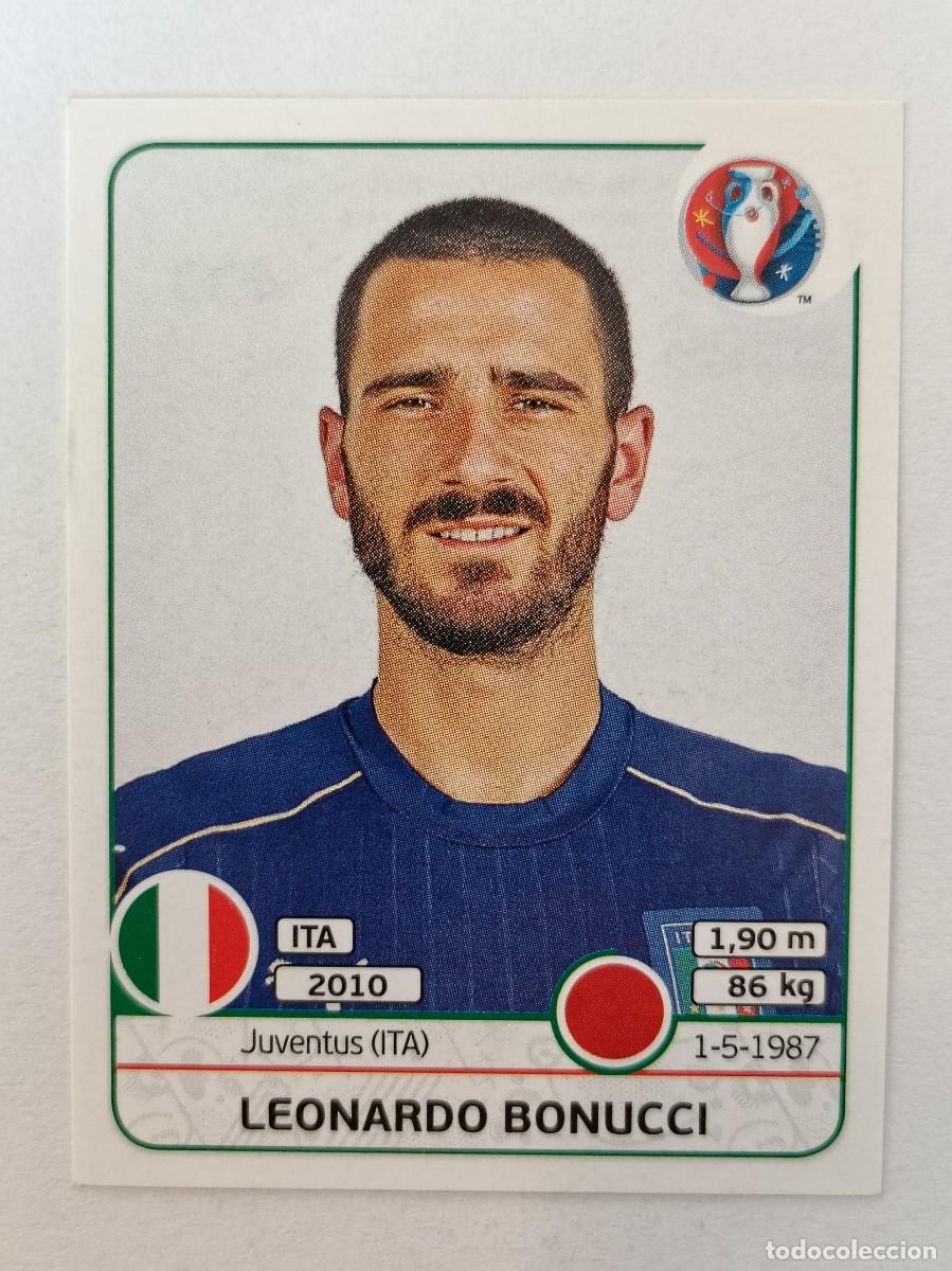 Football Stickers: #499 LEONARDO BONUCCI (ITALIA) EURO FRANCIA 2016 PANINI