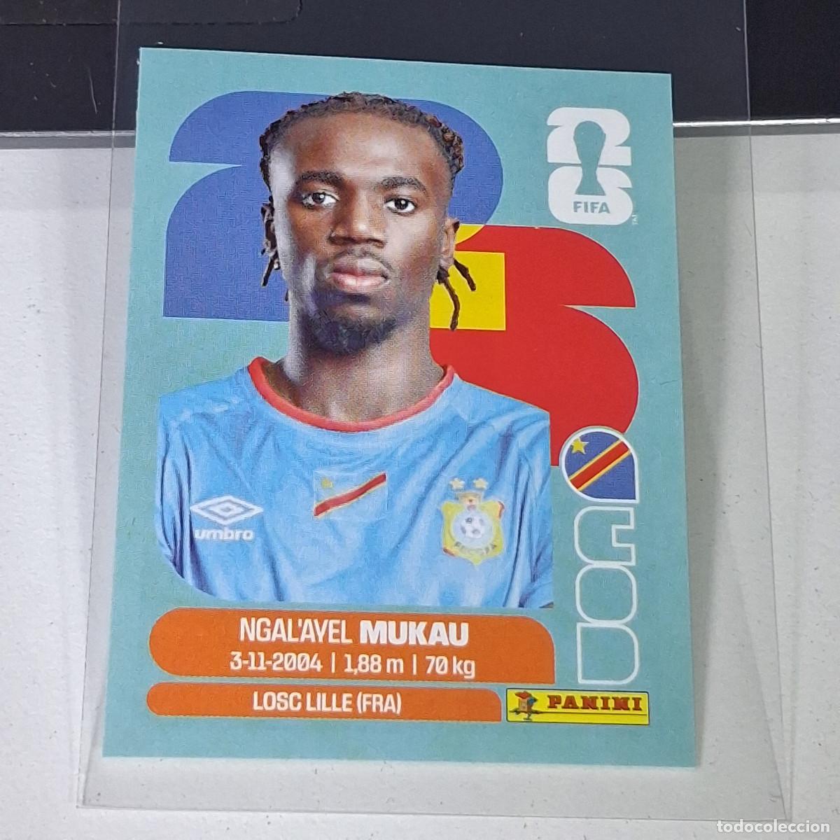 Cromos de F&uacute;tbol: A40 COD9 NGAL'AYEL MUKAU 9 CONGO COD MUNDIAL FIFA WORLD CUP 2026 STICKER PANINI