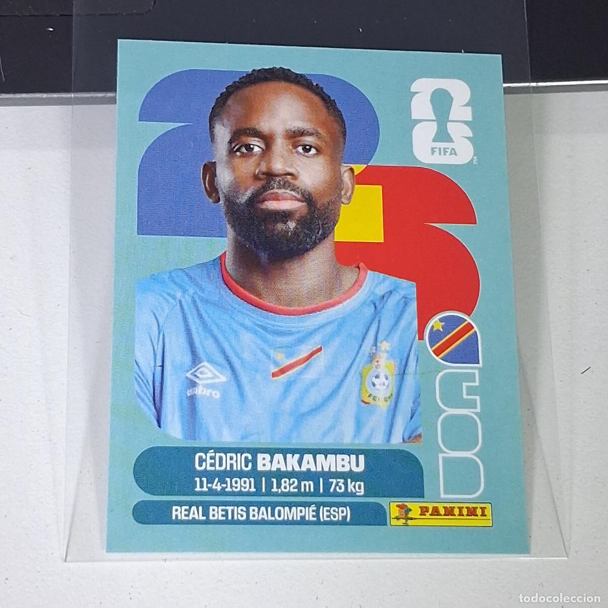 Cromos de F&uacute;tbol: A40 COD19 C&Eacute;DRIC BAKAMBU 19 CONGO COD MUNDIAL FIFA WORLD CUP 2026 STICKER PANINI