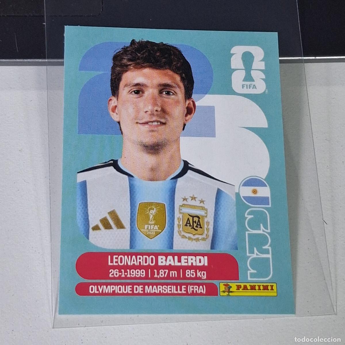 Cromos de F&uacute;tbol: A40 ARG7 ARG 7 LEONARDO BALERDI MUNDIAL FIFA WORLD CUP 2026 STICKER PANINI