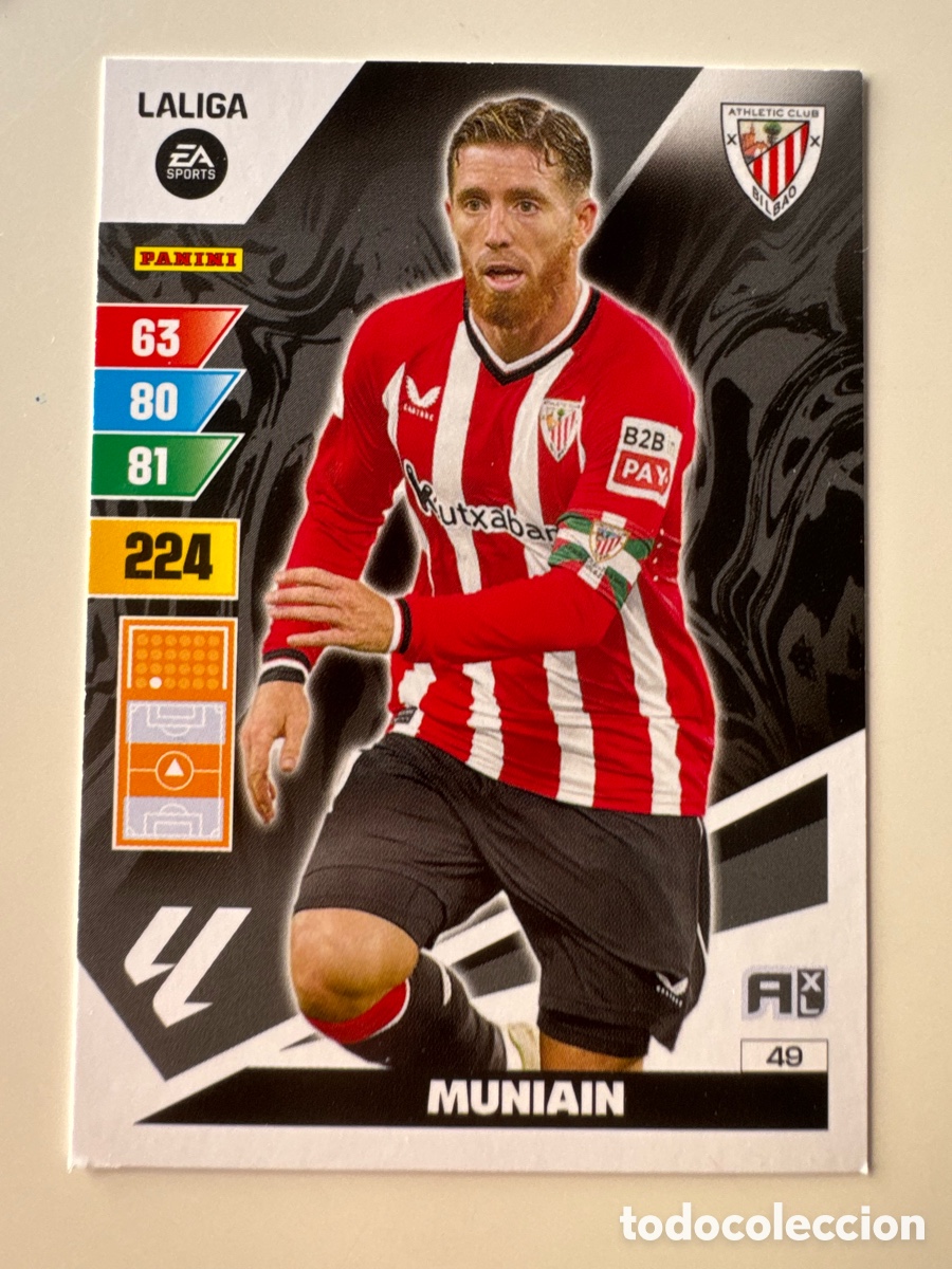 Cromos de F&uacute;tbol: PANINI ADRENALYN XL La Liga 2023 2024 23 24 Iker Muniain Athletic Club N&ordm;49