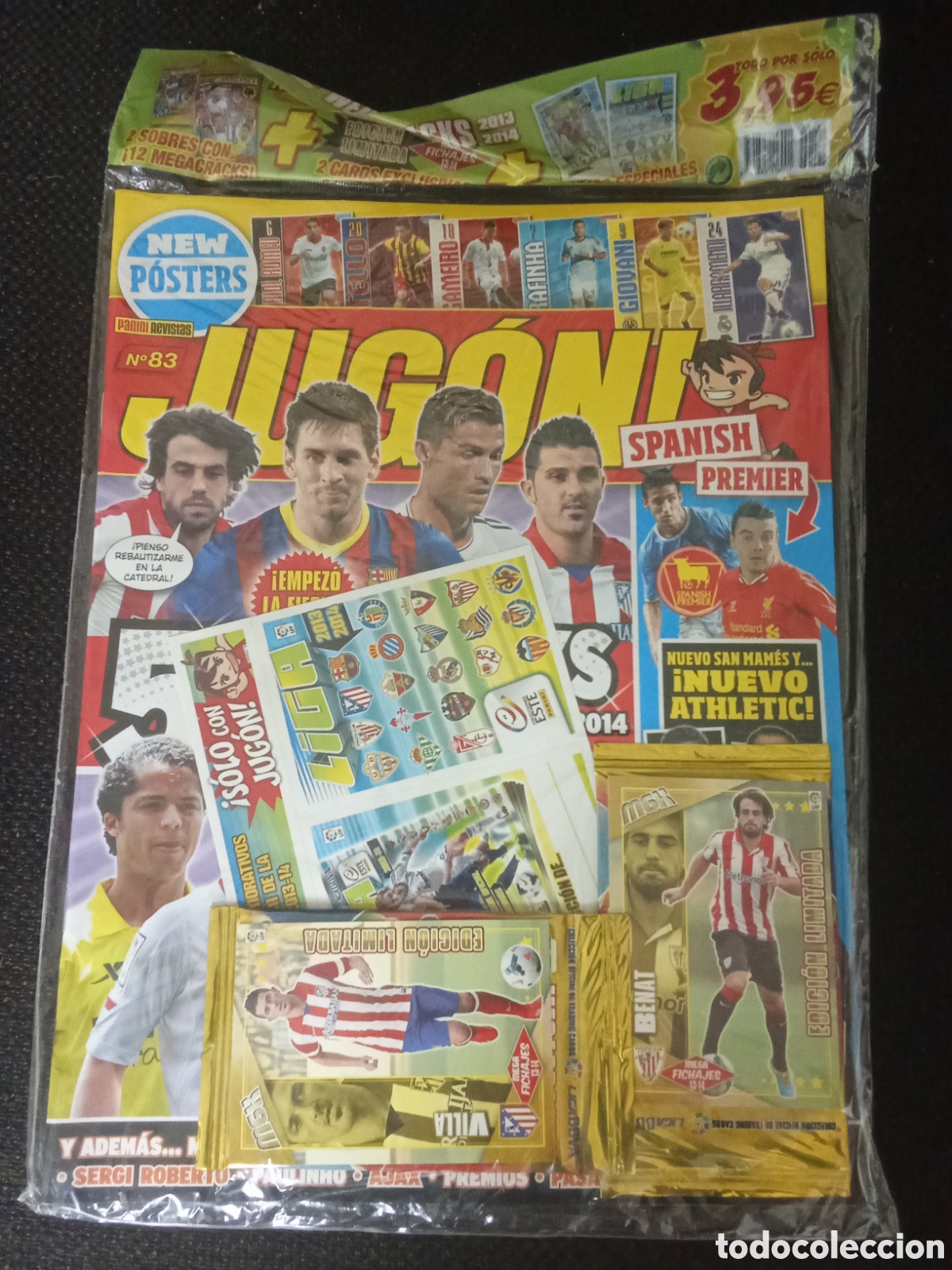 Cromos de F&uacute;tbol: REVISTA JUGON 83 CROMO CONMEMORATIVO LIGA ESTE 13 14