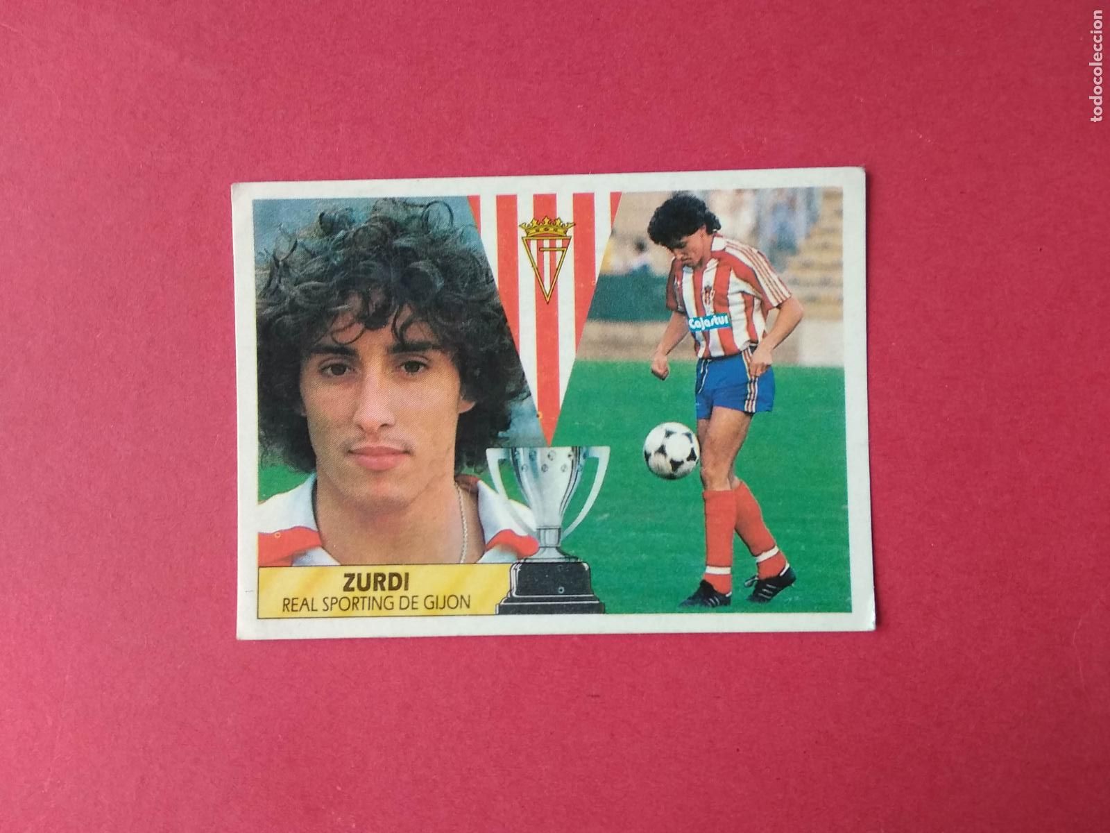 Cromos de F&uacute;tbol: EDICIONES ESTE LIGA 87 88 1987 1988 CROMO NUNCA PEGADO SPORTING DE GIJON , ZURDI