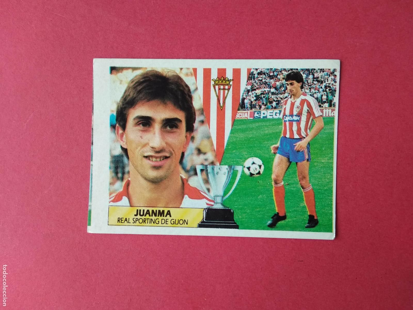 Cromos de F&uacute;tbol: EDICIONES ESTE LIGA 87 88 1987 1988 CROMO NUNCA PEGADO SPORTING DE GIJON , JUANMA