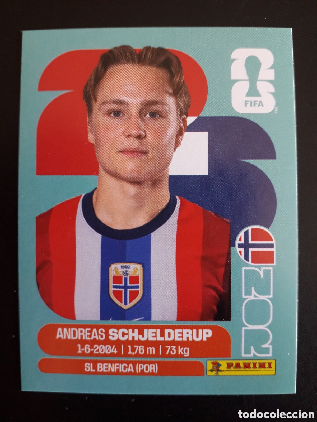 Cromos de F&uacute;tbol: SCHJELDERUP NORUEGA NOR 12 MUNDIAL F&Uacute;TBOL 2026 FIFA WORLD CUP PANINI SIN PEGAR PEDIDO M&Iacute;NIMO 3&euro;