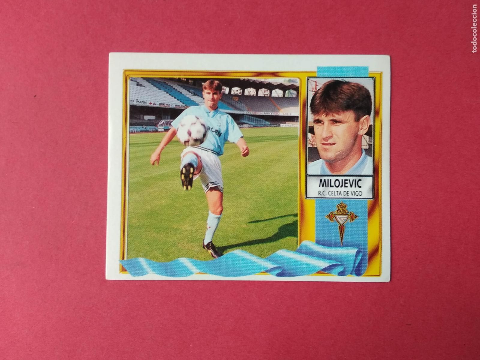 Cromos de F&uacute;tbol: CROMO DE FUTBOL EDICIONES ESTE LIGA 95 96 1995 1996 FICHAJE N&ordm; 1 MILOJEVIC CELTA VIGO NUNCA PEGADO