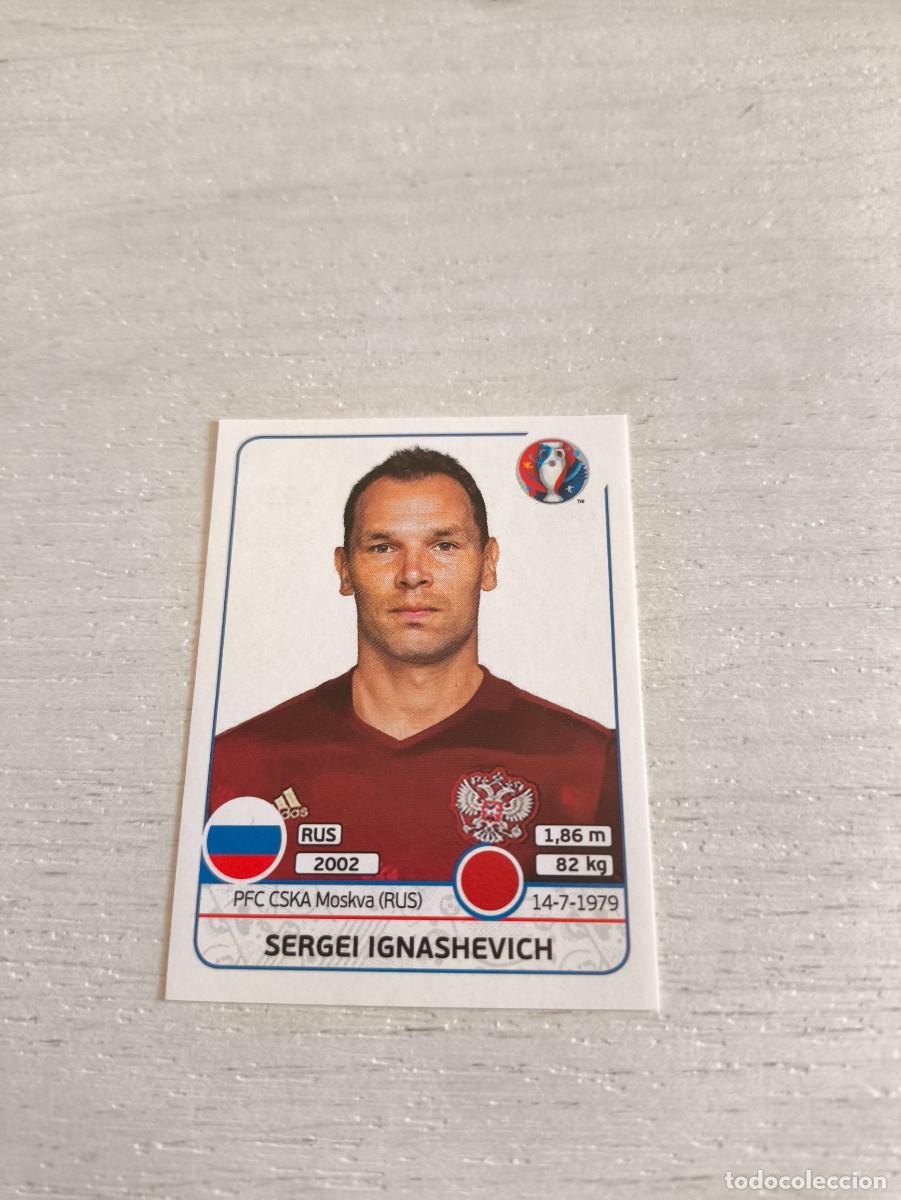 Cromos de F&uacute;tbol: 163 Sergei Ignashevich RUSIA PANINI EUROCOPA EURO FRANCIA 2016 NO LIGA ESTE