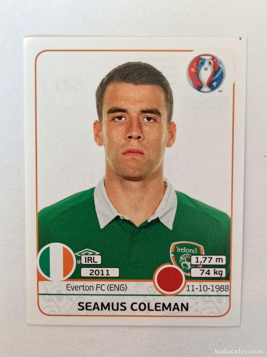 Cromos de F&uacute;tbol: #521 SEAMUS COLEMAN (IRLANDA) EURO FRANCIA 2016 PANINI