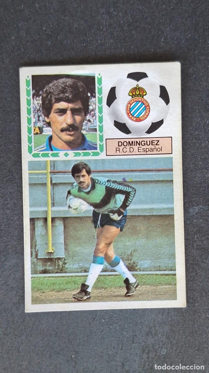 Cromos de F&uacute;tbol: L4 DOMINGUEZ R. C. D. ESPA&Ntilde;OL LIGA ESTE 1983 1984 83 84 DESPEGADO RECUPERADO