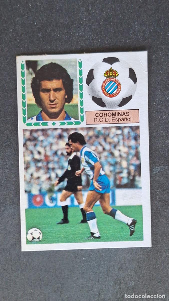 Cromos de F&uacute;tbol: L4 COROMINAS R. C. D. ESPA&Ntilde;OL LIGA ESTE 1983 1984 83 84 DESPEGADO RECUPERADO