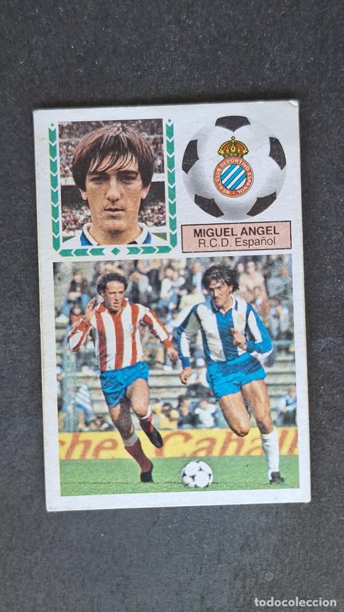 Cromos de F&uacute;tbol: L4 MIGUEL ANGEL R. C. D. ESPA&Ntilde;OL LIGA ESTE 1983 1984 83 84 DESPEGADO RECUPERADO