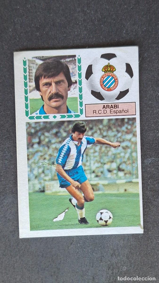 Cromos de F&uacute;tbol: L4 ARABI R. C. D. ESPA&Ntilde;OL LIGA ESTE 1983 1984 83 84 DESPEGADO RECUPERADO