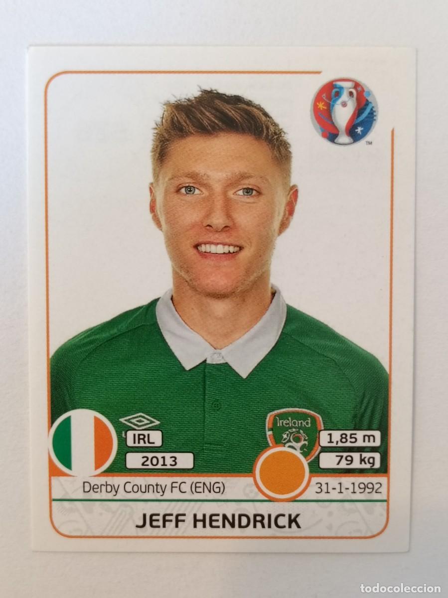 Cromos de F&uacute;tbol: #526 JEFF HENDRICK (IRLANDA) EURO FRANCIA 2016 PANINI