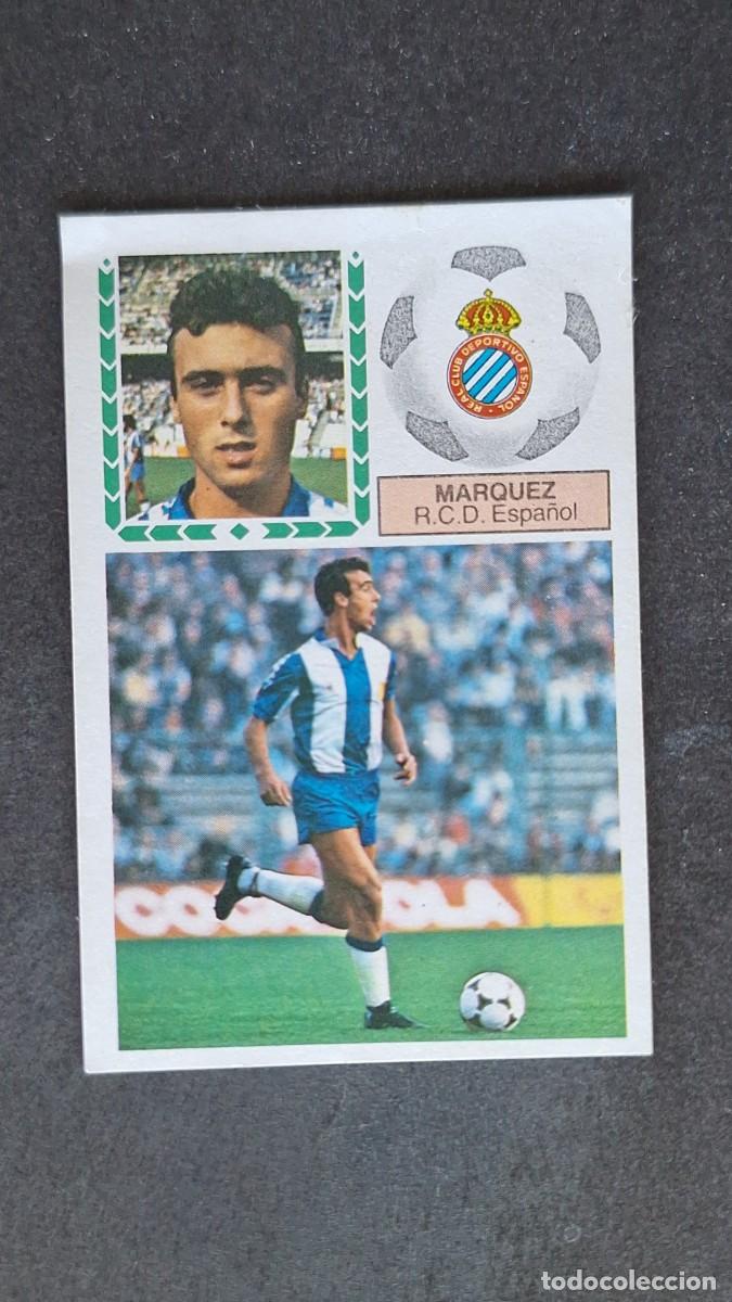 Cromos de F&uacute;tbol: L4 MARQUEZ R. C. D. ESPA&Ntilde;OL LIGA ESTE 1983 1984 83 84 DESPEGADO RECUPERADO