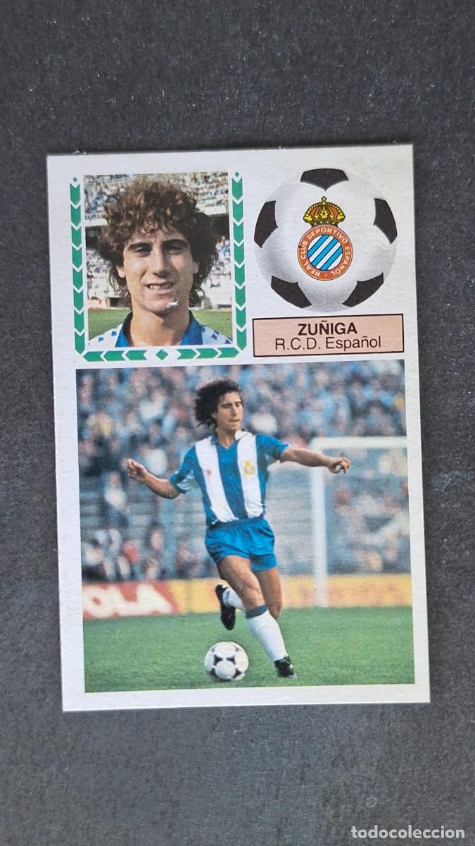 Cromos de F&uacute;tbol: L4 ZU&Ntilde;IGA R. C. D. ESPA&Ntilde;OL LIGA ESTE 1983 1984 83 84 DESPEGADO RECUPERADO