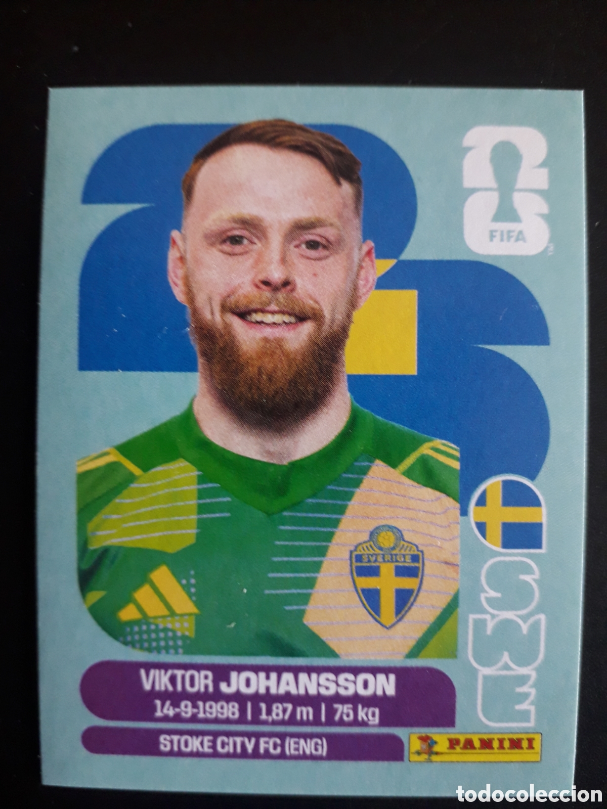 Cromos de F&uacute;tbol: JOHANSSON SUECIA SWE 2 MUNDIAL F&Uacute;TBOL 2026 FIFA WORLD CUP PANINI SIN PEGAR PEDIDO M&Iacute;NIMO 3&euro;