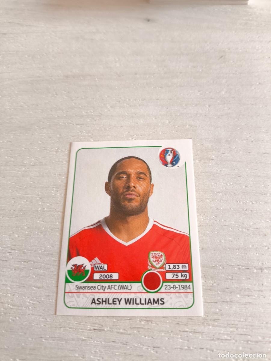 Cromos de F&uacute;tbol: 182 Ashley Williams GALES PANINI EUROCOPA EURO FRANCIA 2016 NO LIGA ESTE