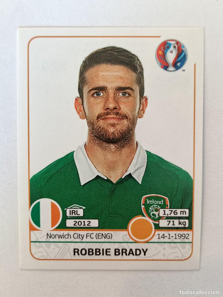 Cromos de F&uacute;tbol: #529 ROBBIE BRADY (IRLANDA) EURO FRANCIA 2016 PANINI