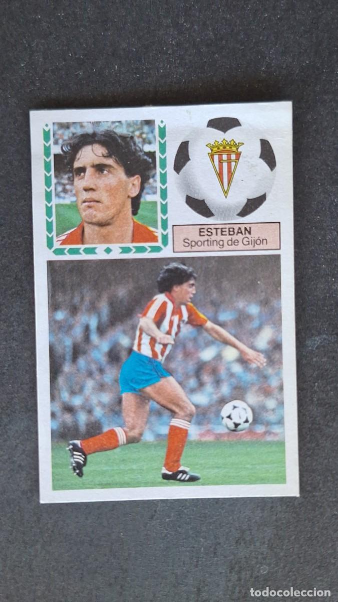 Cromos de F&uacute;tbol: L4 ESTEBAN SPORTING DE GIJON LIGA ESTE 1983 1984 83 84 DESPEGADO RECUPERADO