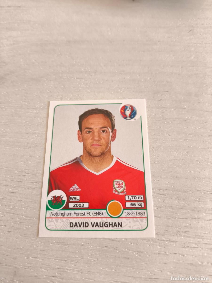 Football Stickers: 189 David Vaughan GALES PANINI EUROCOPA EURO FRANCIA 2016 NO LIGA ESTE