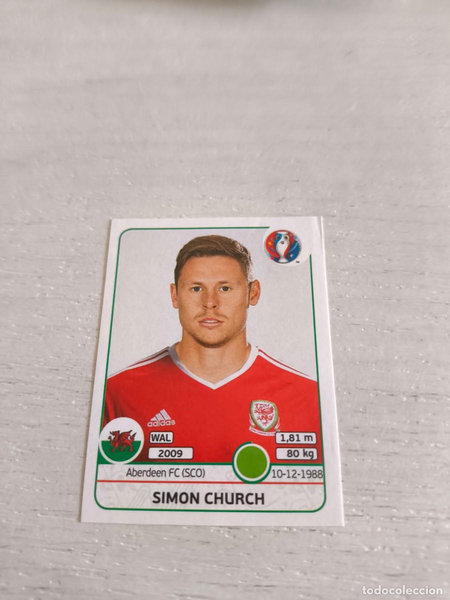 Cromos de Futebol: 198 Simon Church GALES PANINI EUROCOPA EURO FRANCIA 2016 NO LIGA ESTE