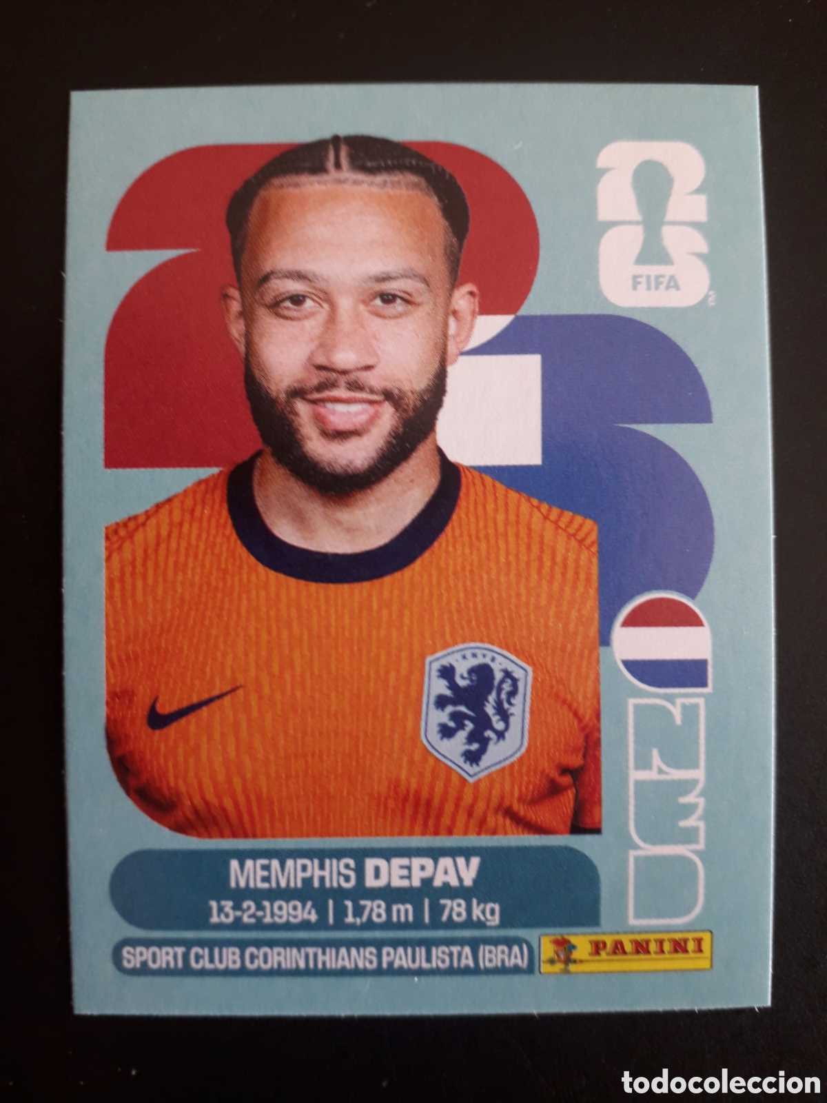 Cromos de F&uacute;tbol: DEPAY HOLANDA/PA&Iacute;SES BAJOS NED 17 MUNDIAL F&Uacute;TBOL 2026 FIFA WORLD CUP PANINI SIN PEG PEDIDO M&Iacute;NIMO 3&euro;