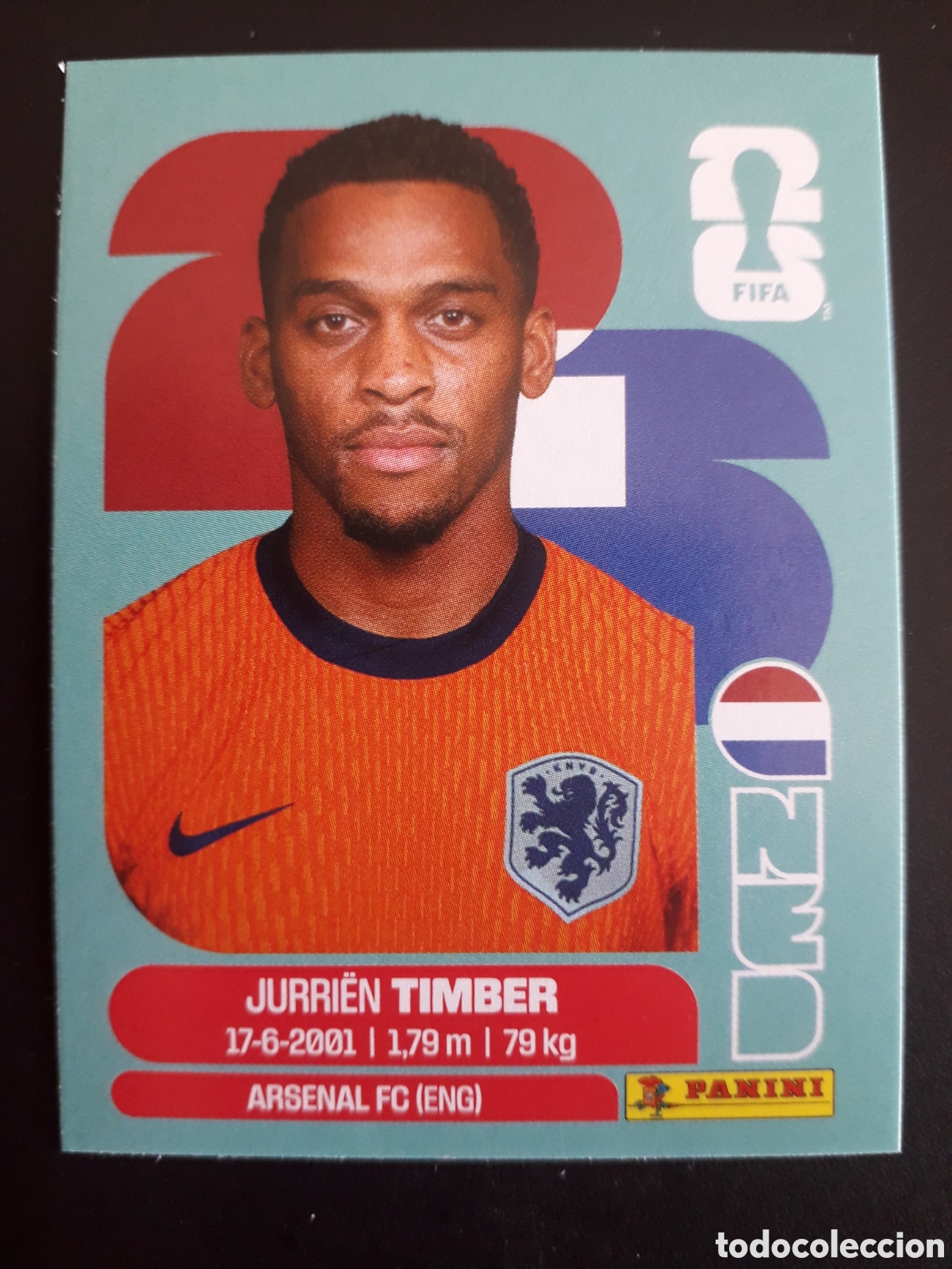 Cromos de Futebol: TIMBER HOLANDA/PA&Iacute;SES BAJOS NED 5 MUNDIAL F&Uacute;TBOL 2026 FIFA WORLD CUP PANINI SIN PEG PEDIDO M&Iacute;NIMO 3&euro;