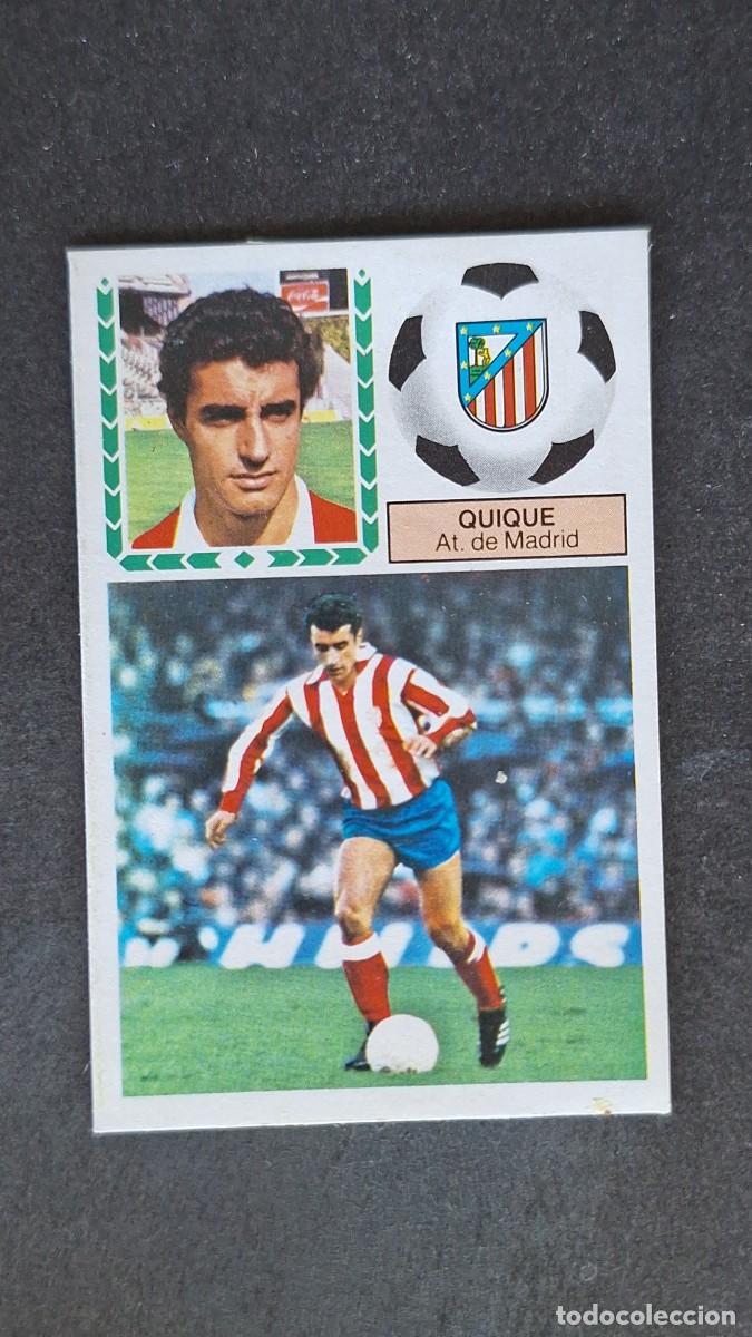 Fu&szlig;ball-Sticker: L4 QUIQUE ATLETICO DE MADRID LIGA ESTE 1983 1984 83 84 DESPEGADO RECUPERADO