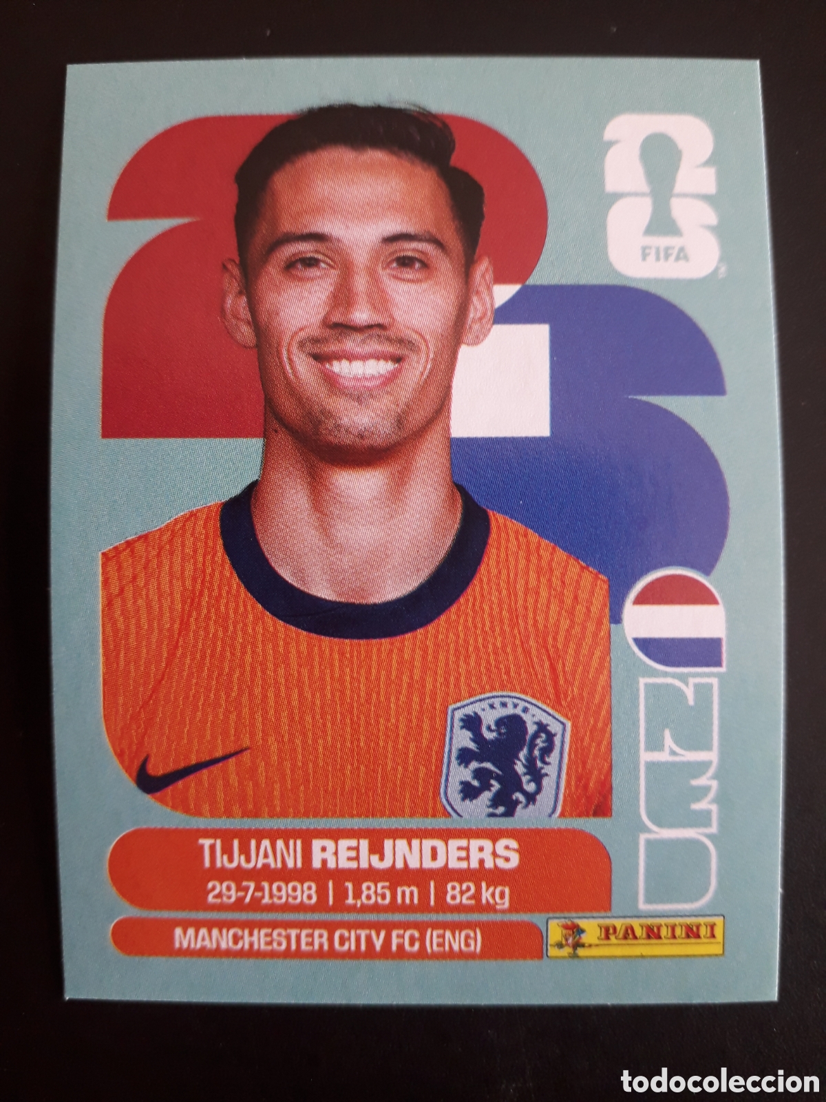 Fu&szlig;ball-Sticker: REIJNDERS HOLANDA/PA&Iacute;SES BAJOS NED 10 MUNDIAL F&Uacute;TBOL 2026 FIFA WORLD CUP PANINI PEDIDO M&Iacute;NIMO 3&euro;
