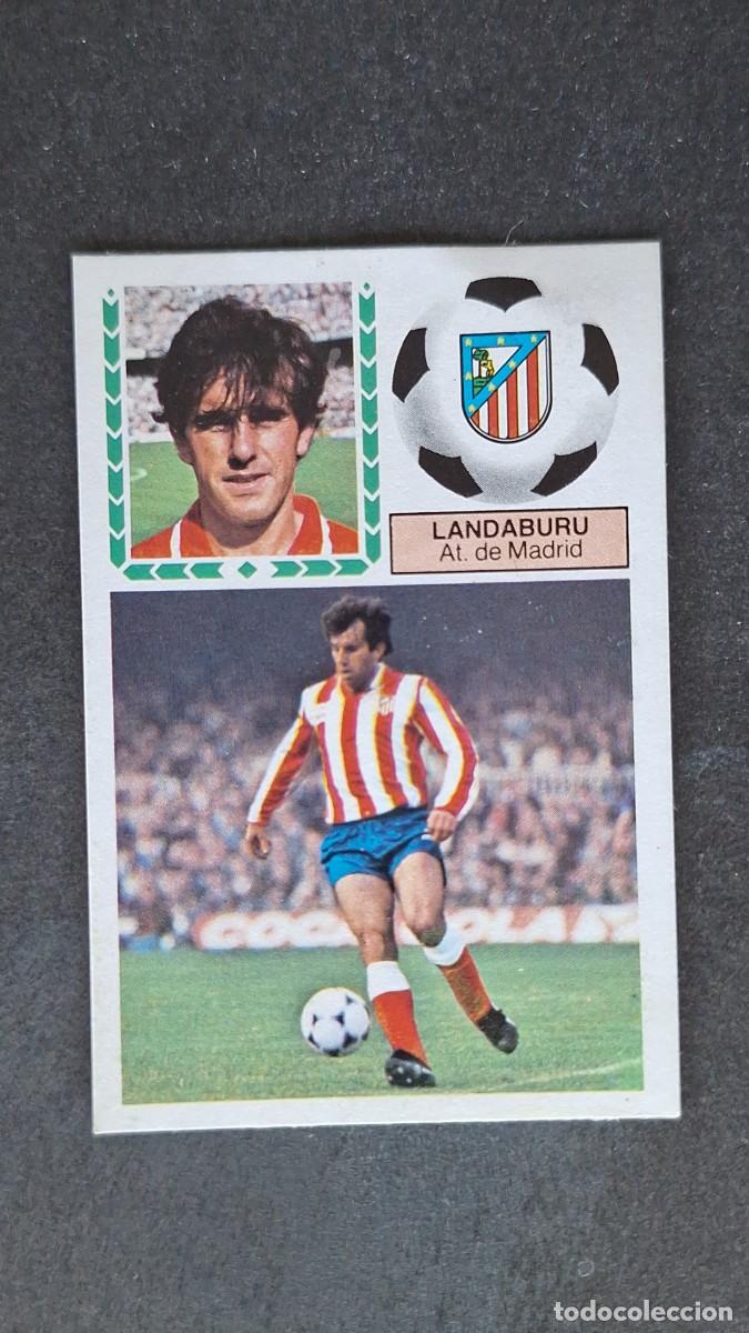 Fu&szlig;ball-Sticker: L4 LANDABURU ATLETICO DE MADRID LIGA ESTE 1983 1984 83 84 DESPEGADO RECUPERADO