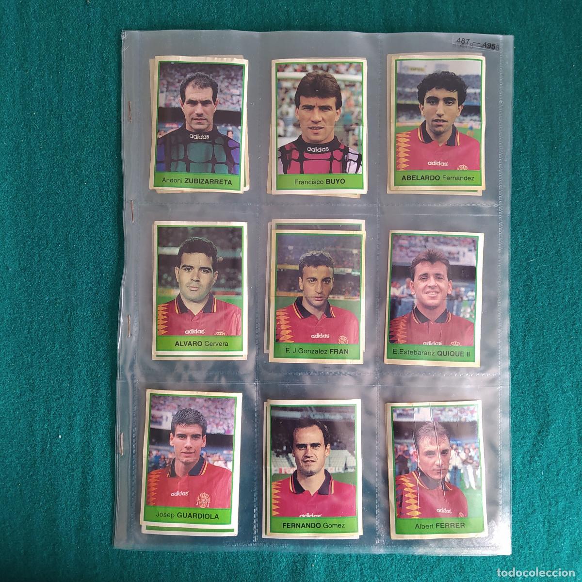 Cromos de F&uacute;tbol: 23 cromos Selecci&oacute;n Espa&ntilde;ola en mundial USA 94. BOLLYCAO
