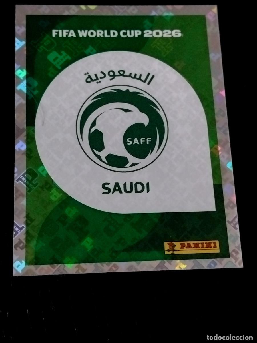 Fu&szlig;ball-Sticker: ESCUDO DE ARABIA SAUD&Iacute; KSA 1 - PANINI FIFA WORLD CUP 2026 - MUNDIAL 2026 STICKER