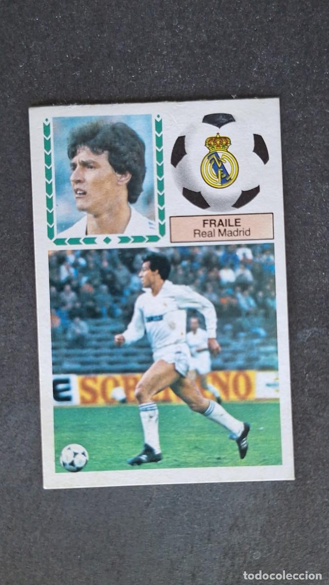 Fu&szlig;ball-Sticker: L4 FRAILE REAL MADRID LIGA ESTE 1983 1984 83 84 DESPEGADO RECUPERADO