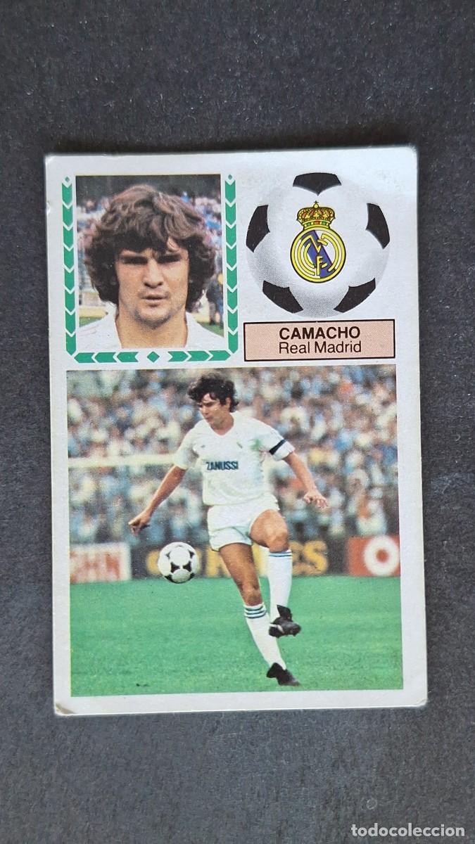 Fu&szlig;ball-Sticker: L4 CAMACHO REAL MADRID LIGA ESTE 1983 1984 83 84 DESPEGADO RECUPERADO