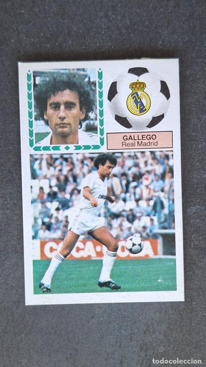 Fu&szlig;ball-Sticker: L4 GALLEGO REAL MADRID LIGA ESTE 1983 1984 83 84 DESPEGADO RECUPERADO