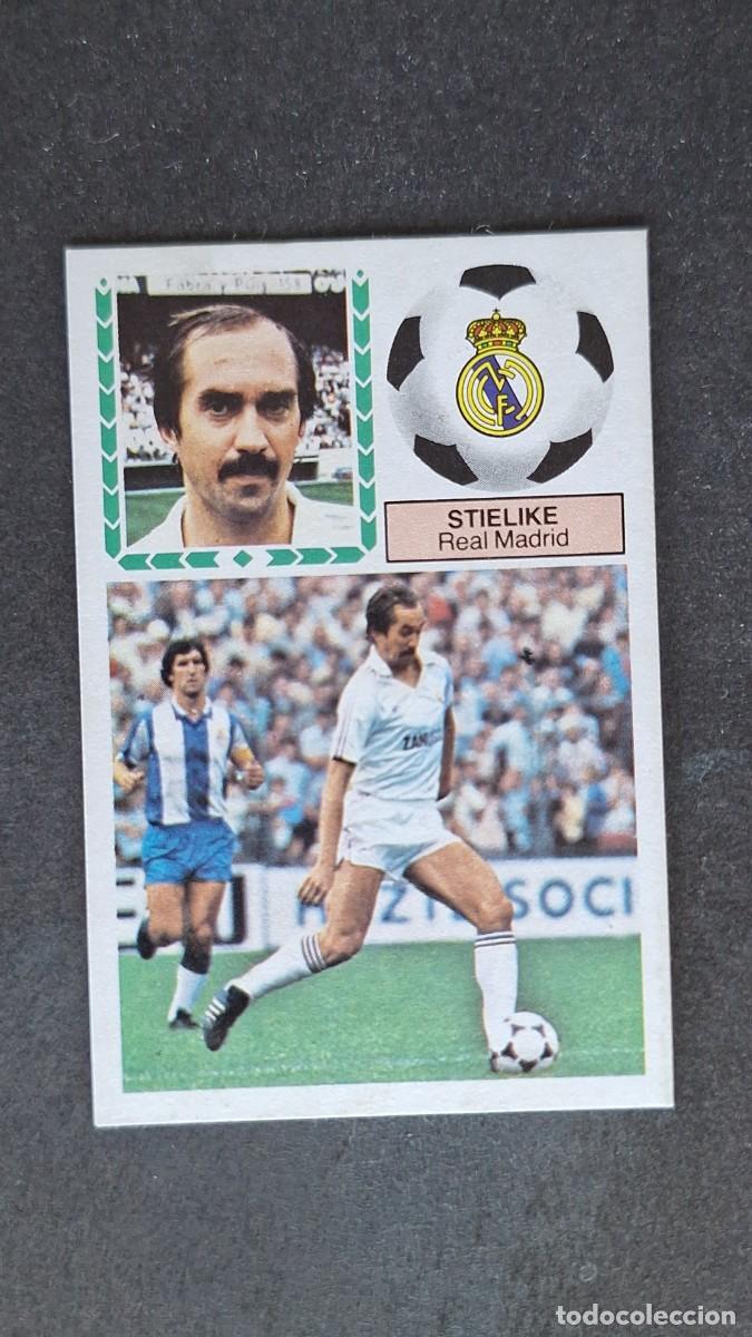 Cromos de F&uacute;tbol: L4 STIELIKE REAL MADRID LIGA ESTE 1983 1984 83 84 DESPEGADO RECUPERADO