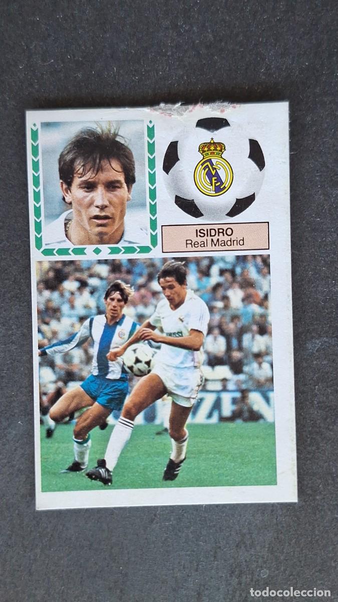 Cromos de F&uacute;tbol: L4 ISIDRO REAL MADRID LIGA ESTE 1983 1984 83 84 DESPEGADO RECUPERADO