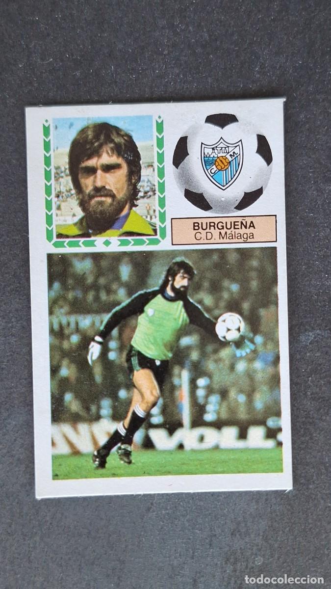 Cromos de F&uacute;tbol: L4 BURGUE&Ntilde;A C. D. MALAGA LIGA ESTE 1983 1984 83 84 DESPEGADO RECUPERADO