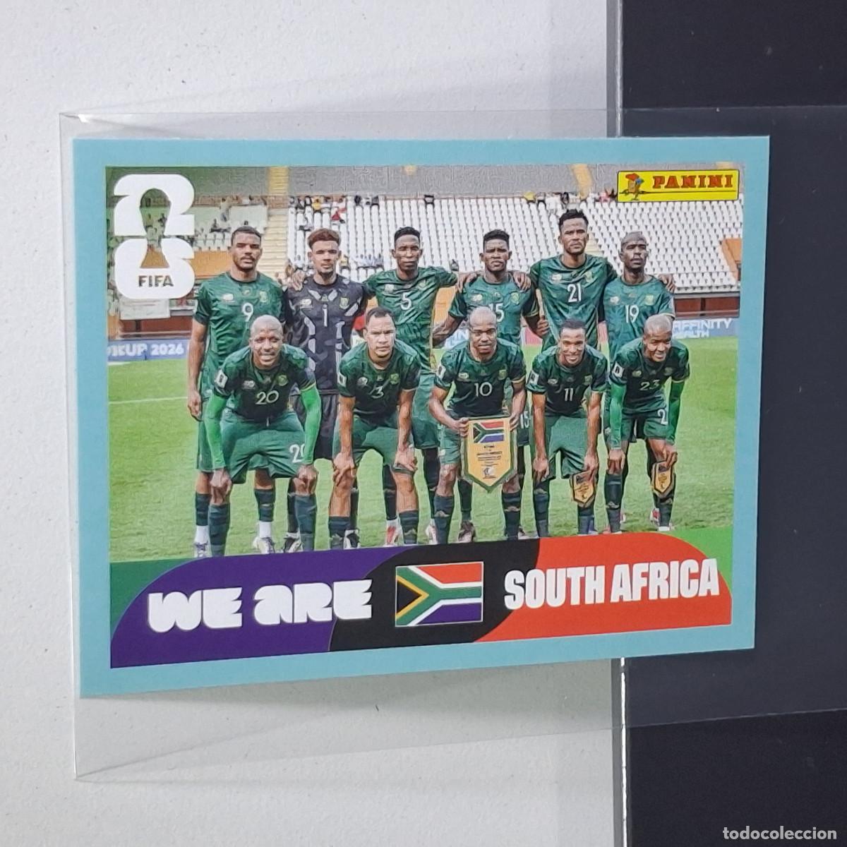 Football Stickers: A40 RSA13 TEAM PHOTO EQUIPO 13 SUD&Aacute;FRICA RSA SOUTH AFRIKA MUNDIAL FIFA WORLD CUP 2026 STICKER PANINI