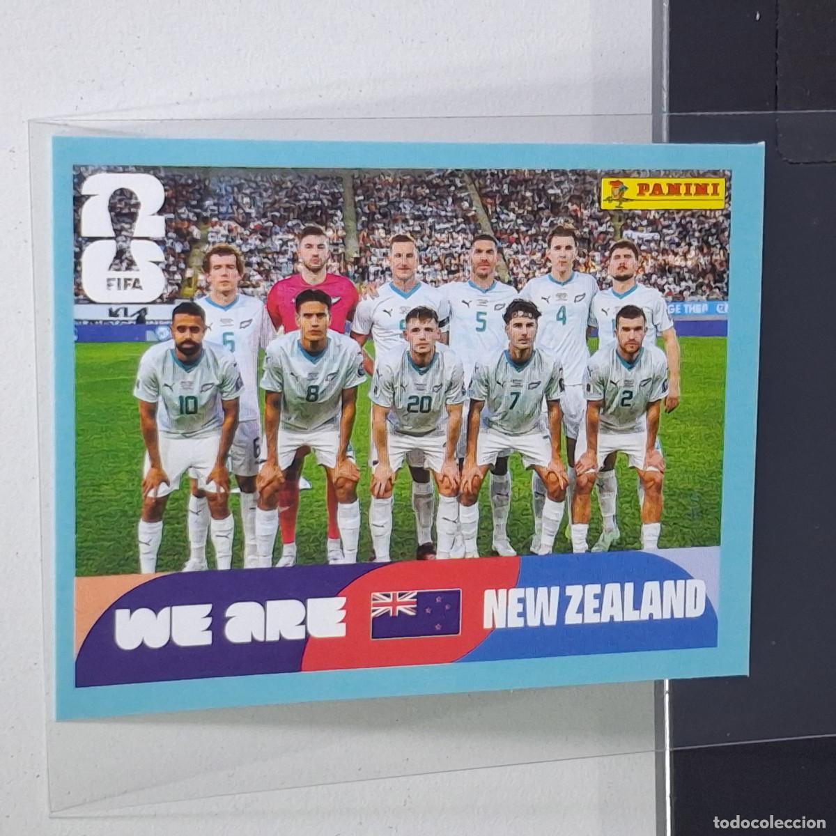 Cromos de F&uacute;tbol: A40 NZL13 TEAM PHOTO EQUIPO 13 NUEVA ZELANDA NEW ZEALAND MUNDIAL FIFA WORLD CUP 2026 STICKER PANINI