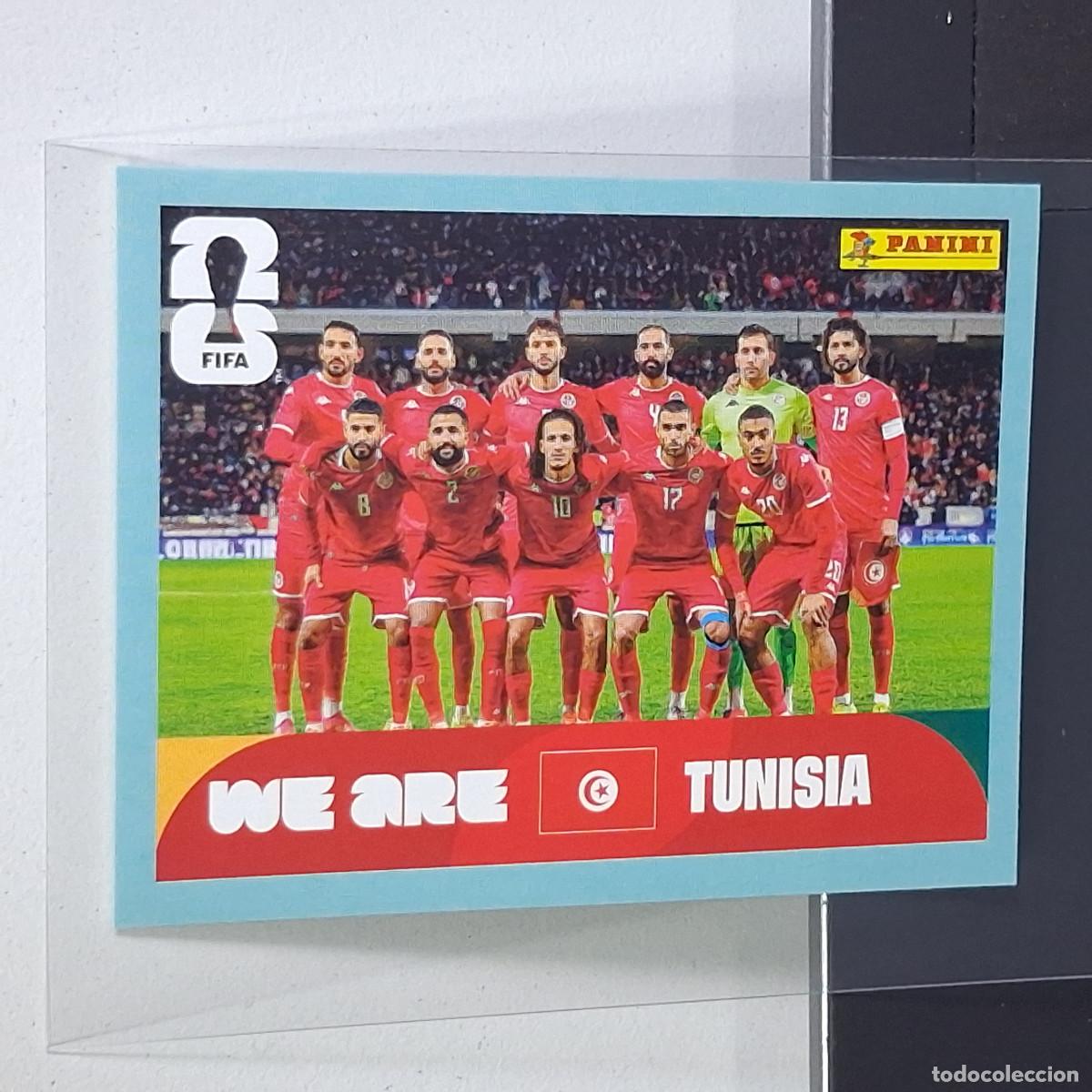 Cromos de F&uacute;tbol: A40 TUN13 TEAM PHOTO EQUIPO 13 T&Uacute;NEZ TUNISIA TUN MUNDIAL FIFA WORLD CUP 2026 STICKER PANINI