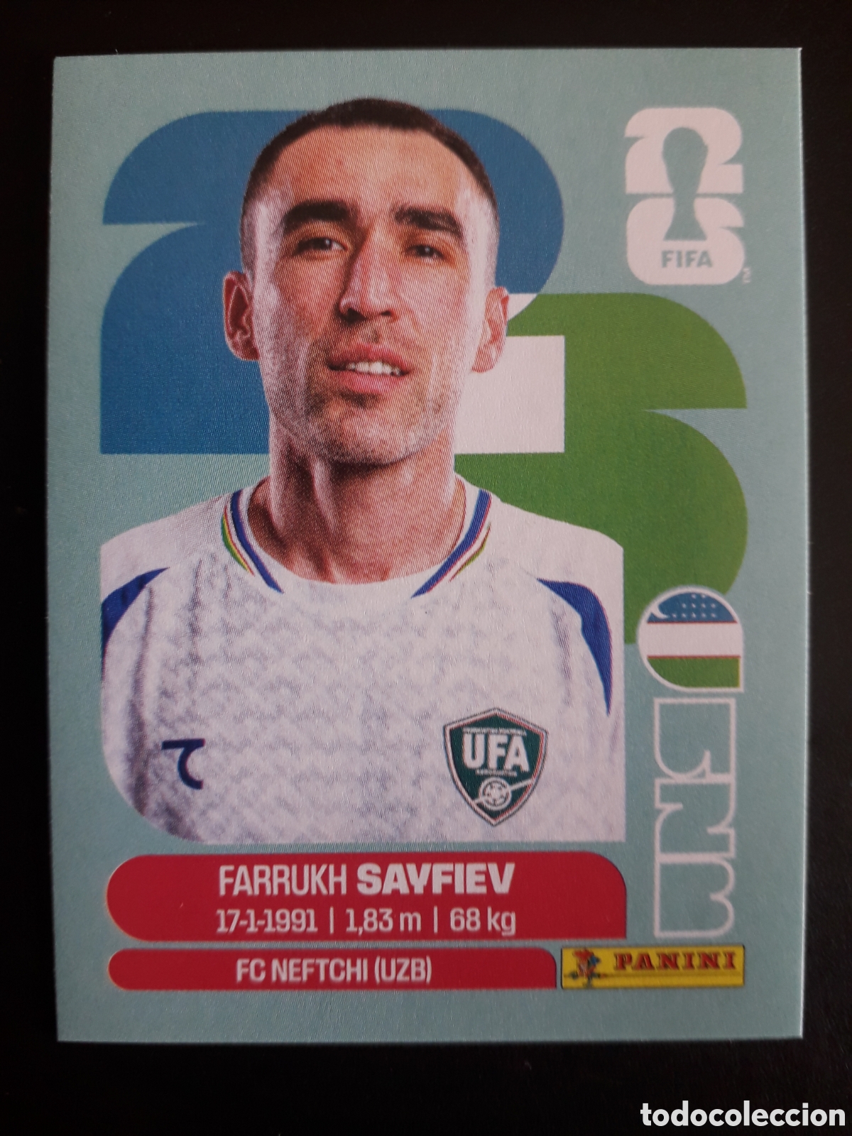 Cromos de F&uacute;tbol: SAYFIEV UZBEKISTAN UZB 3 MUNDIAL F&Uacute;TBOL 2026 FIFA WORLD CUP PANINI SIN PEGAR PEDIDO M&Iacute;NIMO 3&euro;.