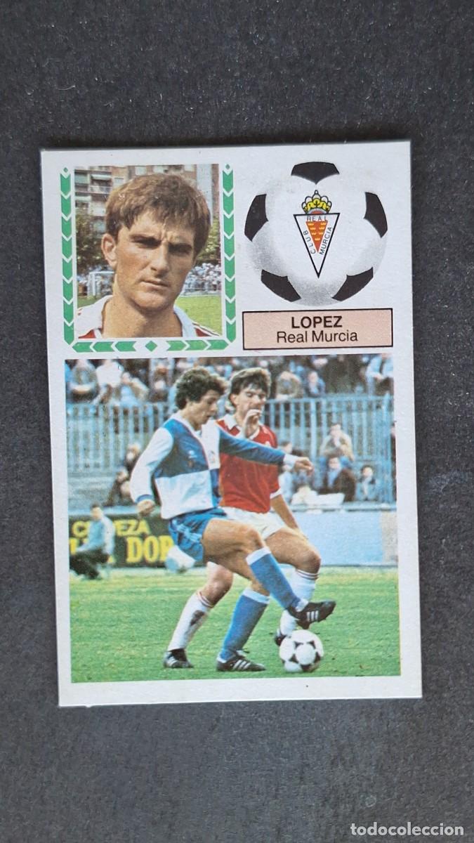 Cromos de F&uacute;tbol: L4 LOPEZ REAL MURCIA LIGA ESTE 1983 1984 83 84 DESPEGADO RECUPERADO
